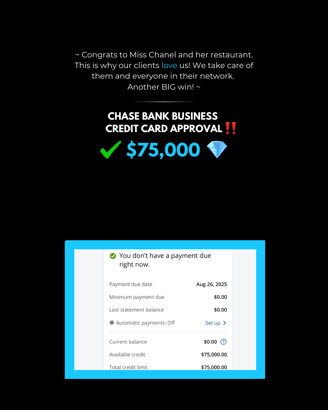 Business Funding Result